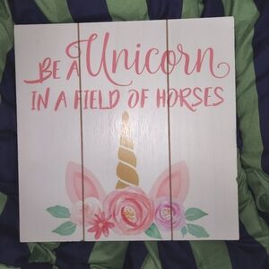 Hobby lobby unicorn wooden wall hanging decor